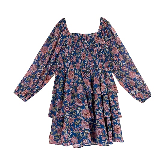Rare Editions Big Kid Girls Balloon Long Sleeve Fit + Flare Dress
