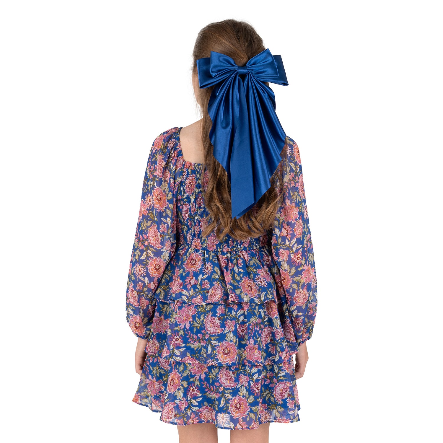 Rare Editions Big Kid Girls Balloon Long Sleeve Fit + Flare Dress