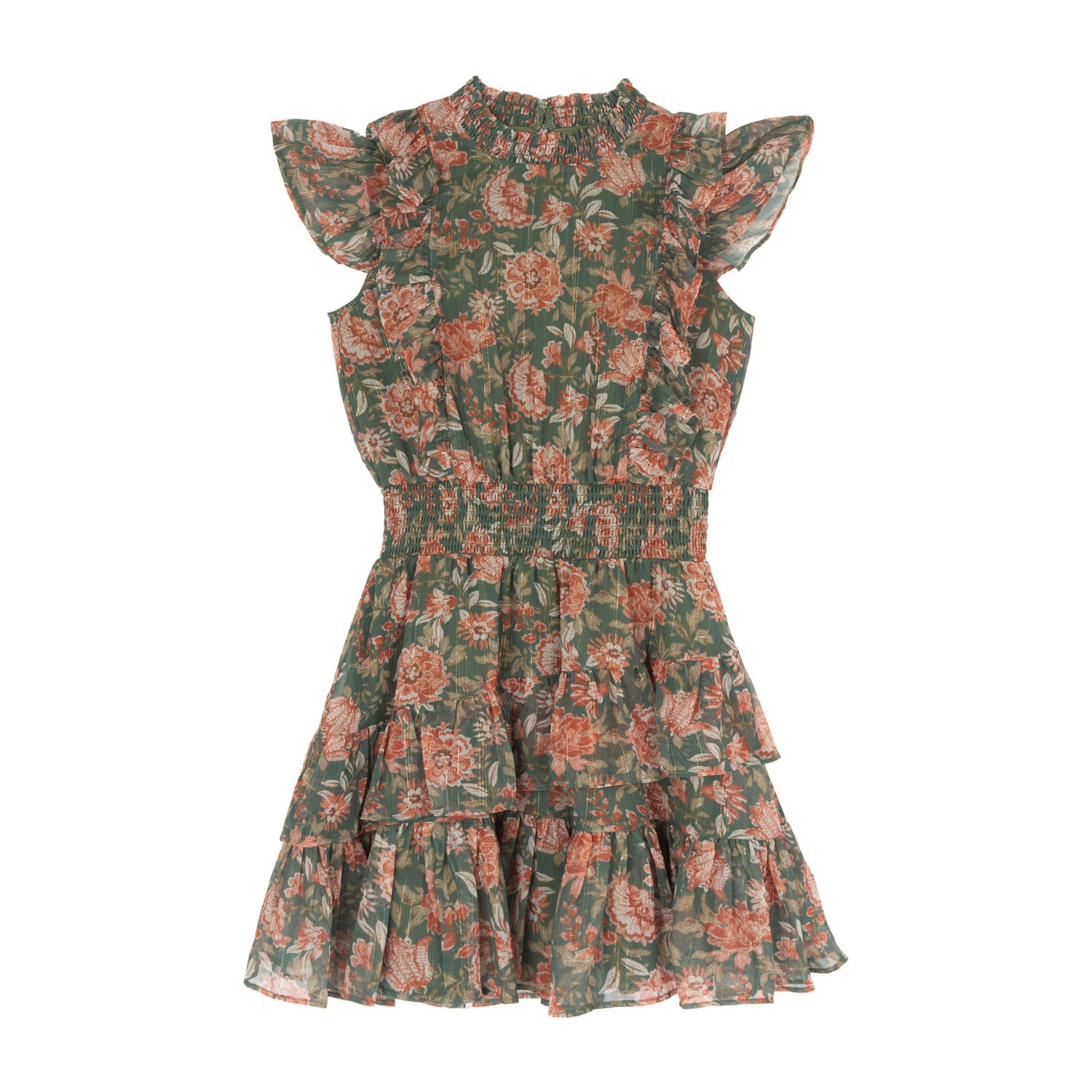 Rare Editions Big Kid Girls Flutter Floral 2-pc. Dress Set