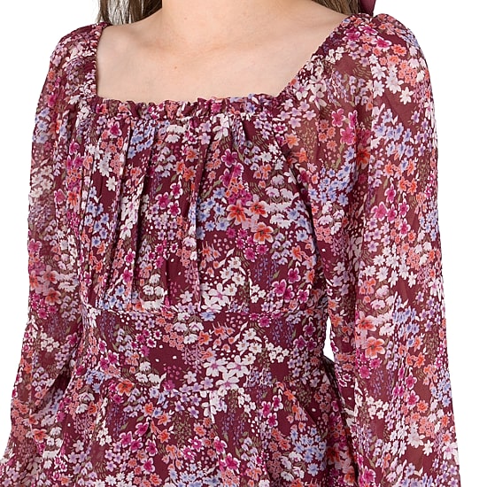 Rare Editions Big Kid Girls Balloon Long Sleeve Fit + Flare Dress