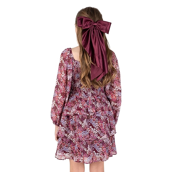 Rare Editions Big Kid Girls Balloon Long Sleeve Fit + Flare Dress