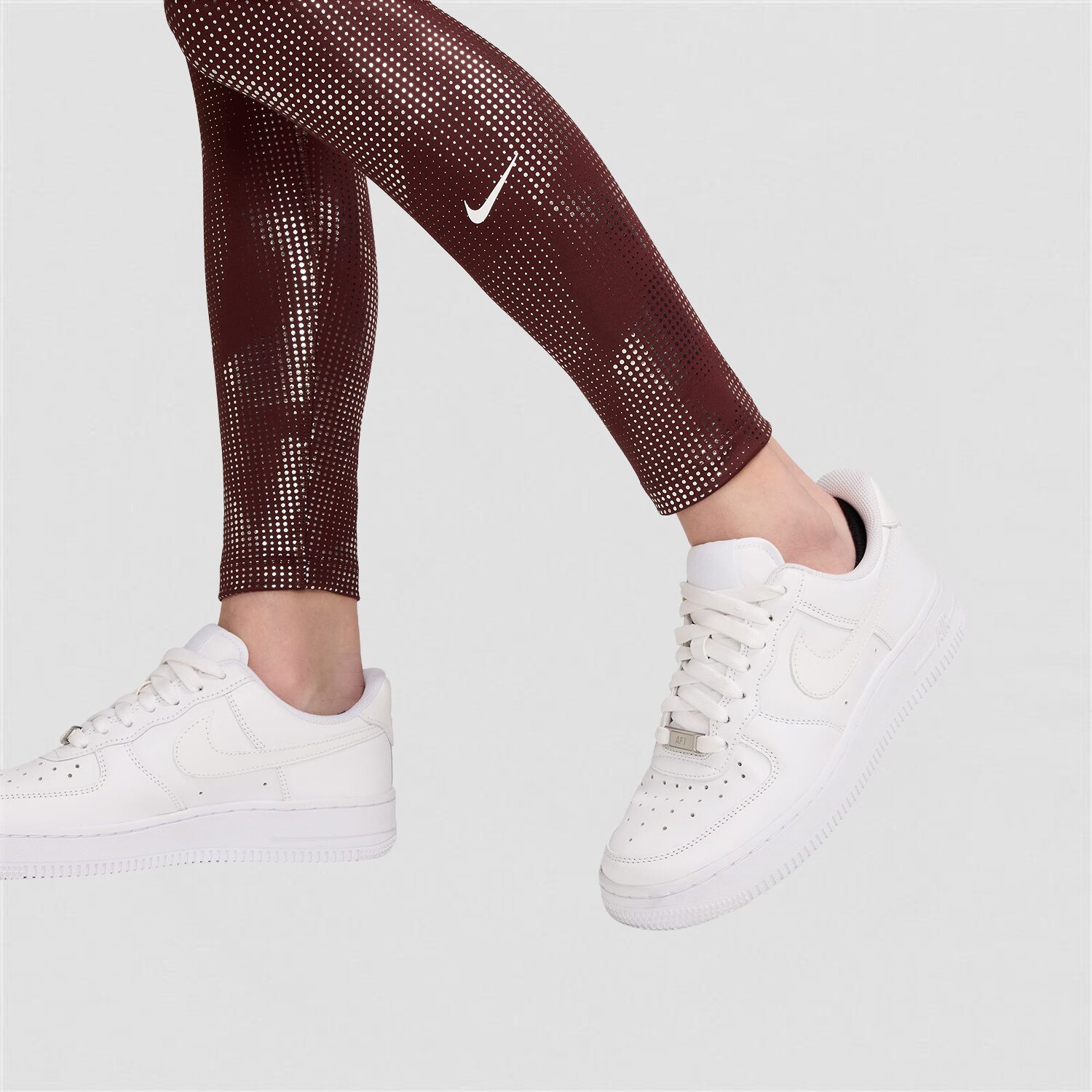 Nike Dri-Fit One Active Big Kid Girls Quick Dry Knit Slim Full Length Leggings
