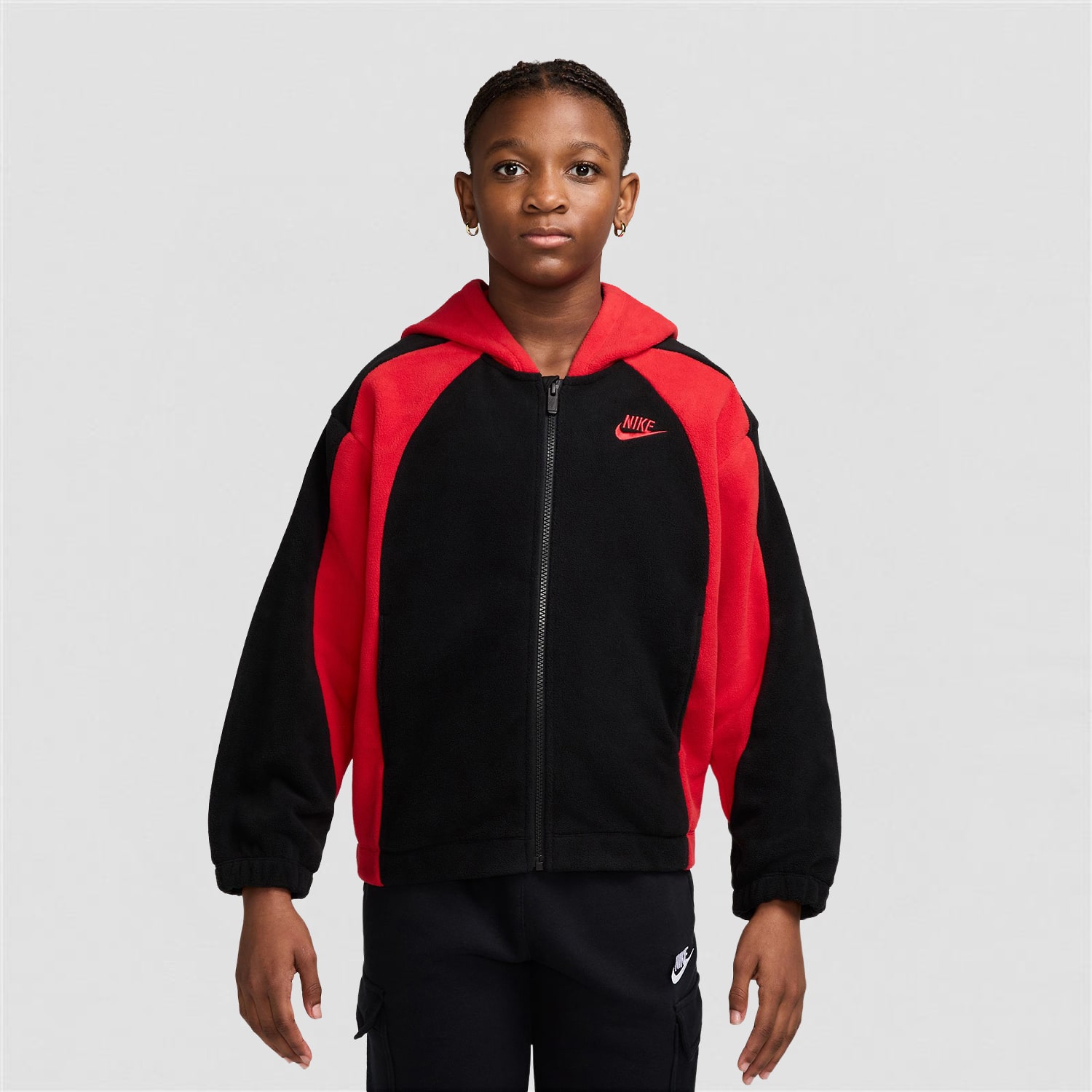 Nike Therma-FIT Big Kid Boys Long Sleeve Zipper Active Hoodie