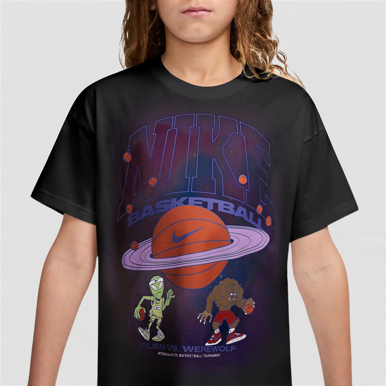 Nike Big Kid Unisex Crew Neck Short Sleeve Regular Fit Graphic T-Shirt