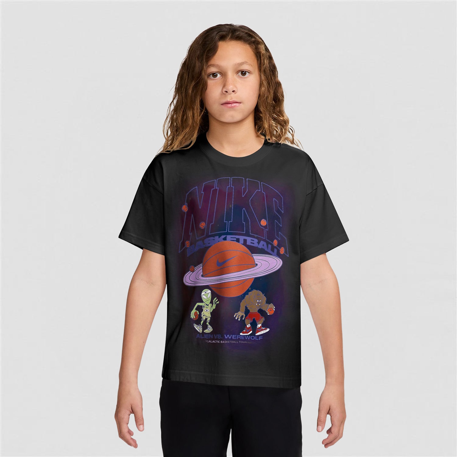 Nike Big Kid Unisex Crew Neck Short Sleeve Regular Fit Graphic T-Shirt