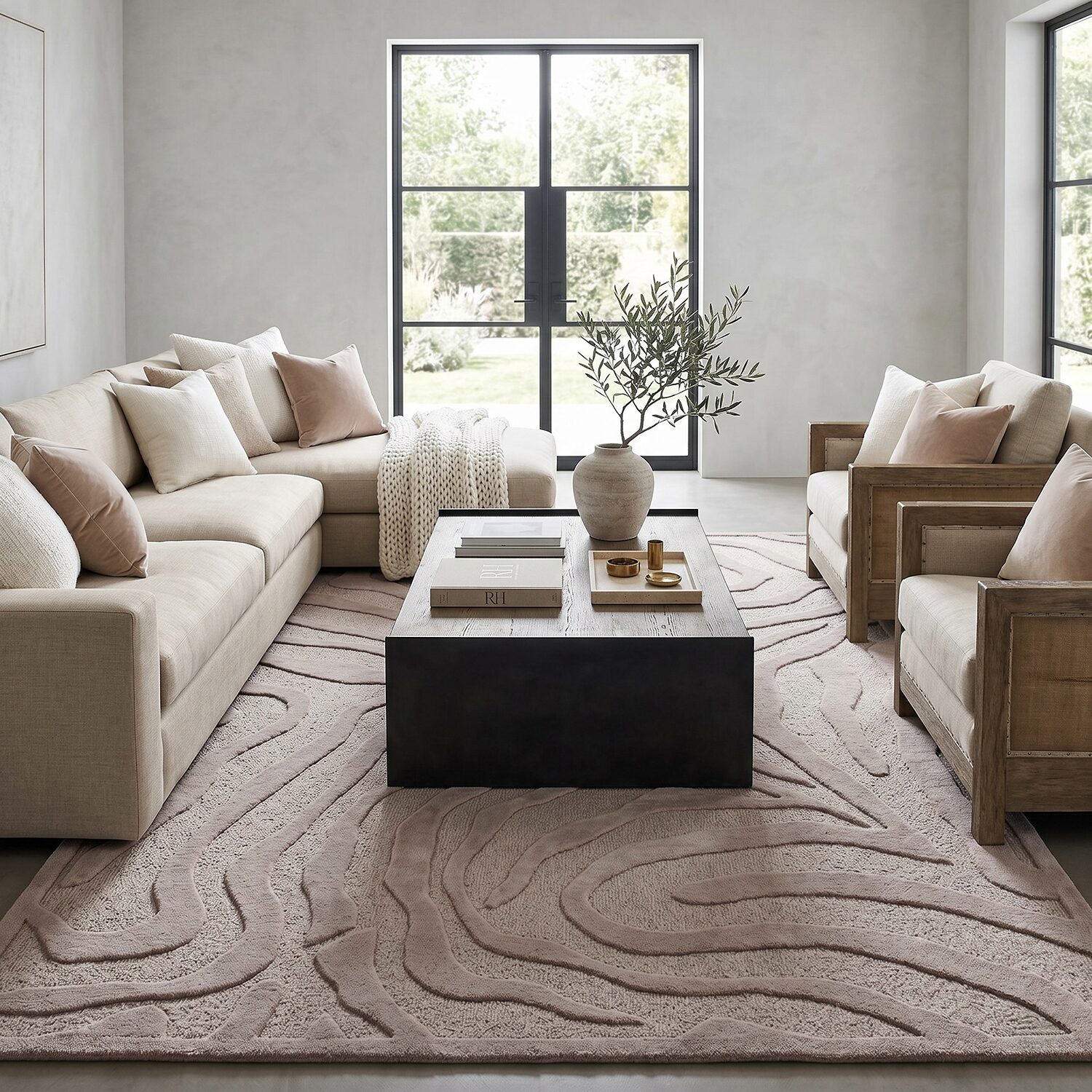 LR HOME Genesis Rectangle Area Rugs