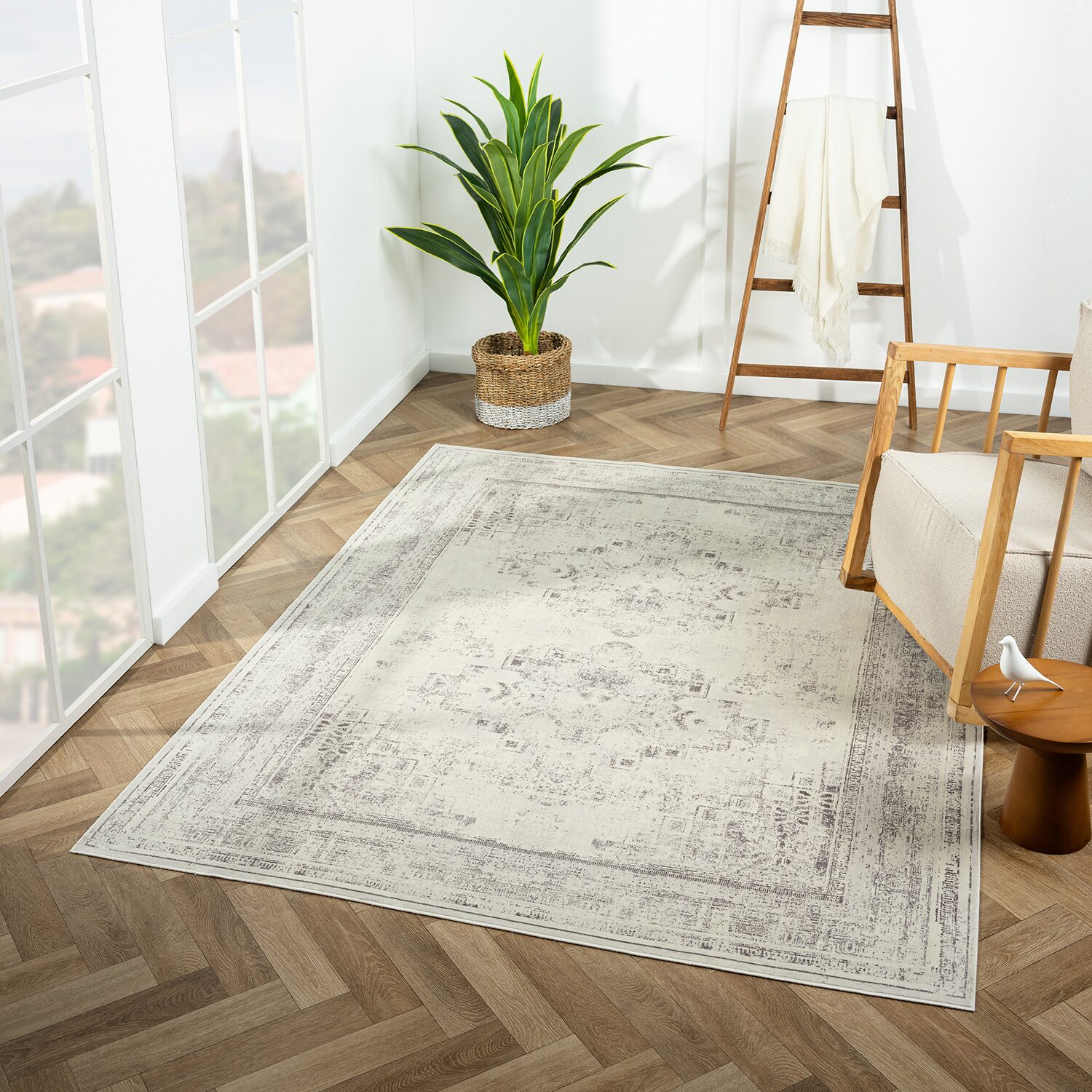 LR Home Axel Medallion Indoor Rectangular Area Rug