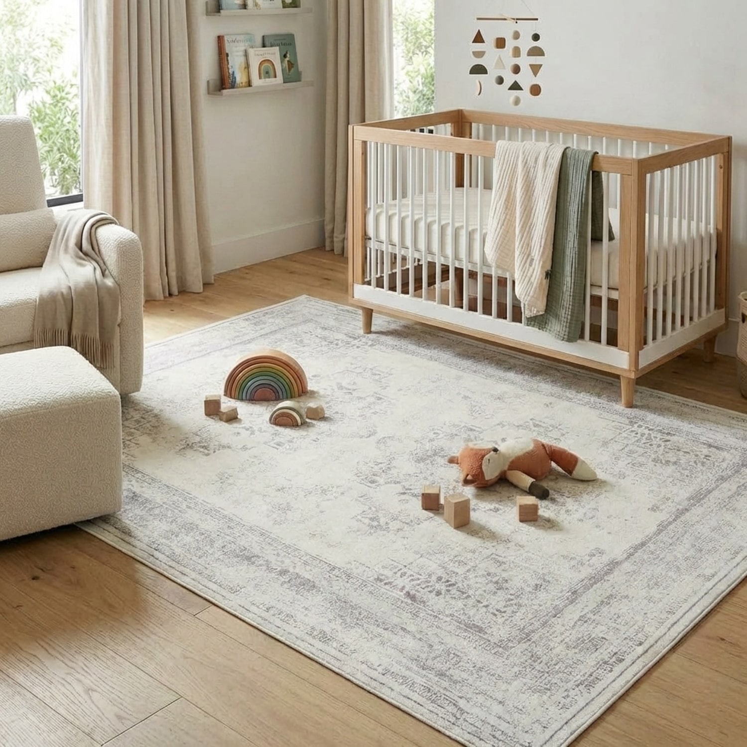 LR Home Axel Medallion Indoor Rectangular Area Rug
