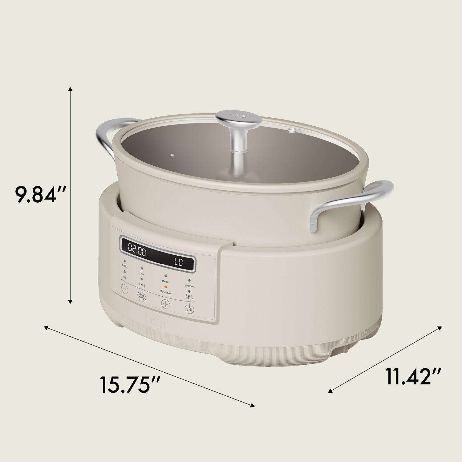 bella™ Multi 7 Qt Slow Cooker