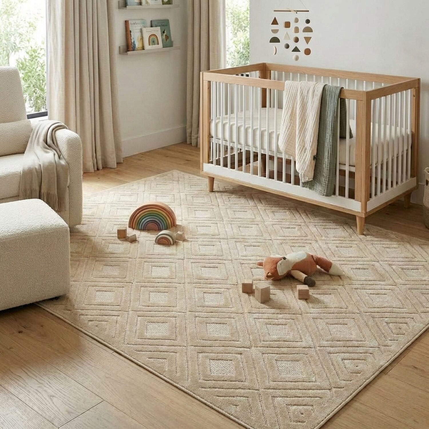 Alina Bel Geometric Indoor Outdoor Rectangular Area Rug