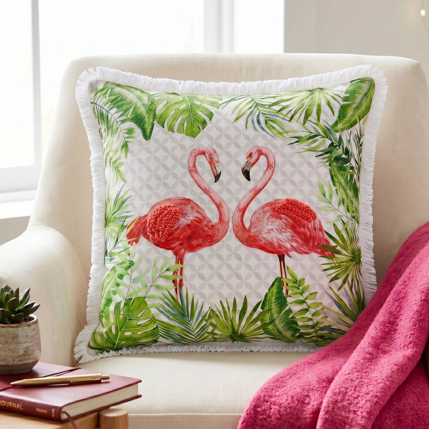 LR Home Kennedy Square Throw Pillow