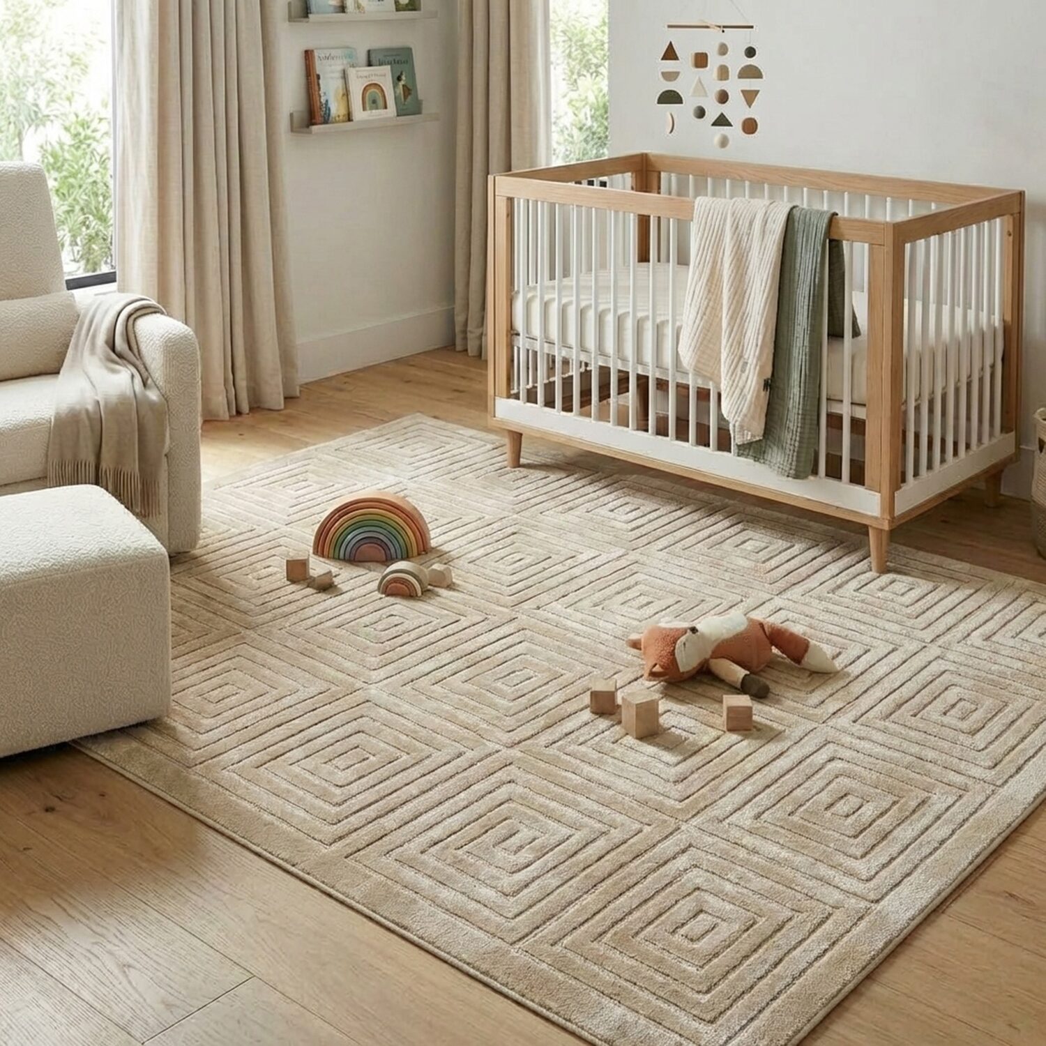 Alina Ely Geometric Indoor Outdoor Rectangular Area Rug