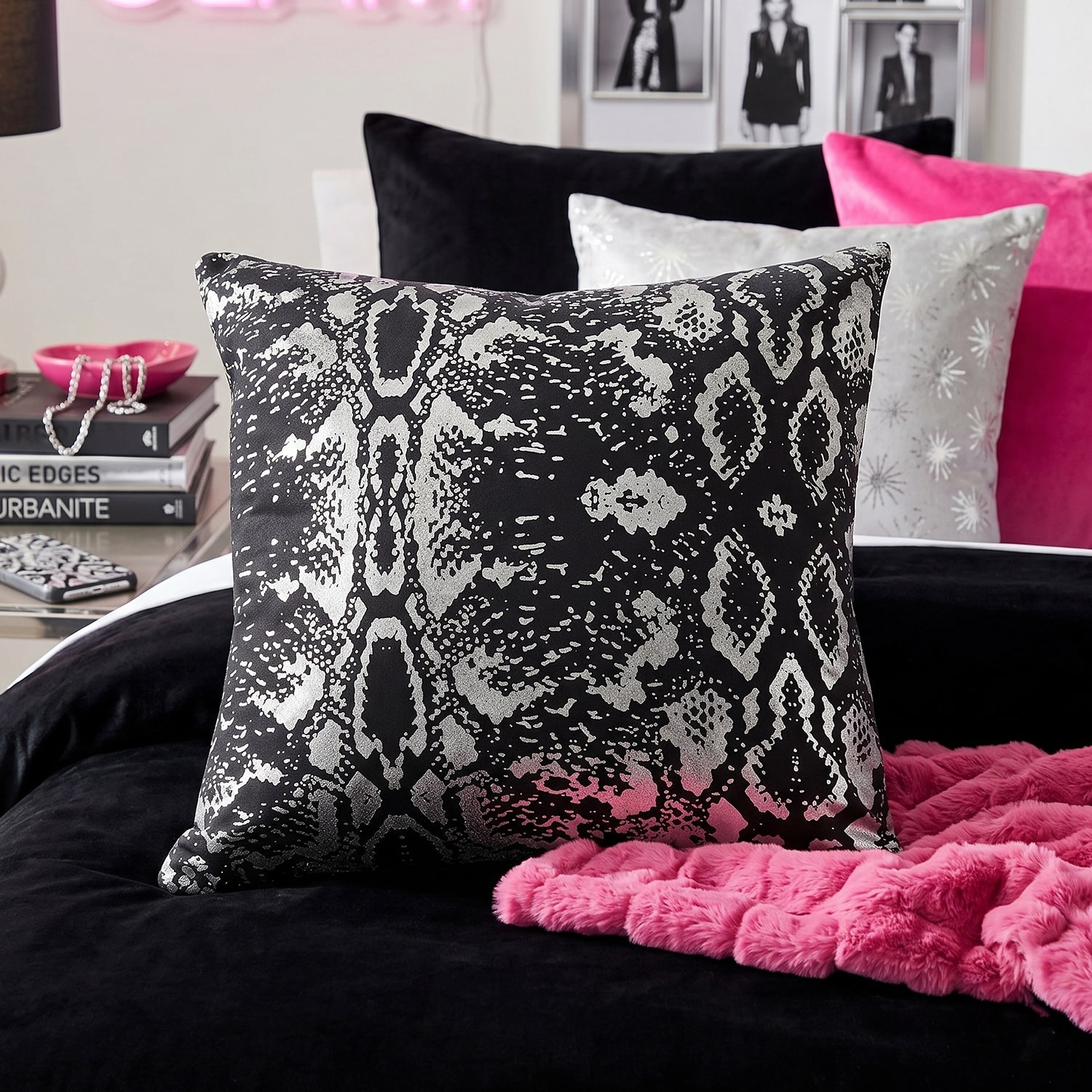 LR Home Calis Abstract Square Throw Pillow