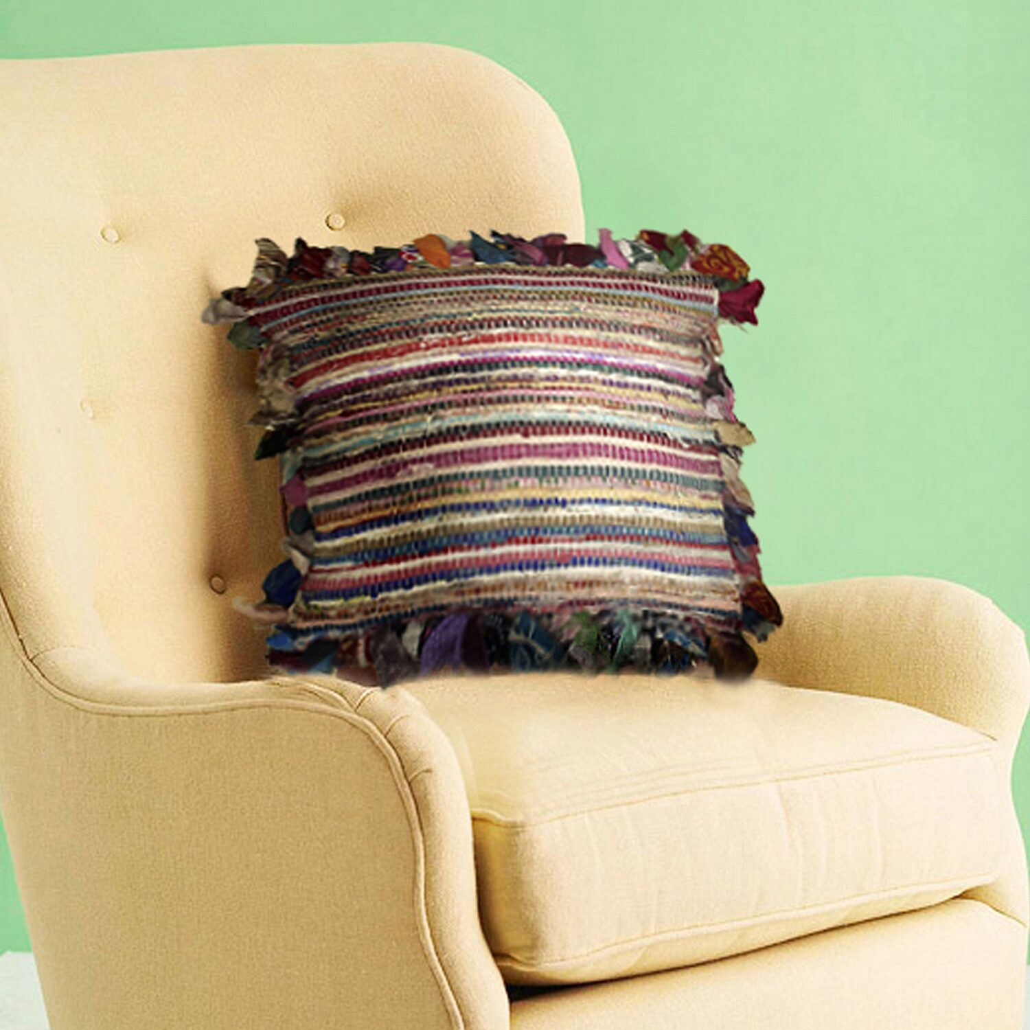 LR Home Elton Bohemian Square Throw Pillow
