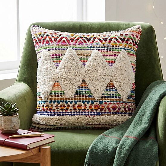 LR Home May Diamond Square Throw Pillow