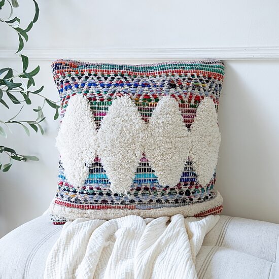LR Home May Diamond Square Throw Pillow