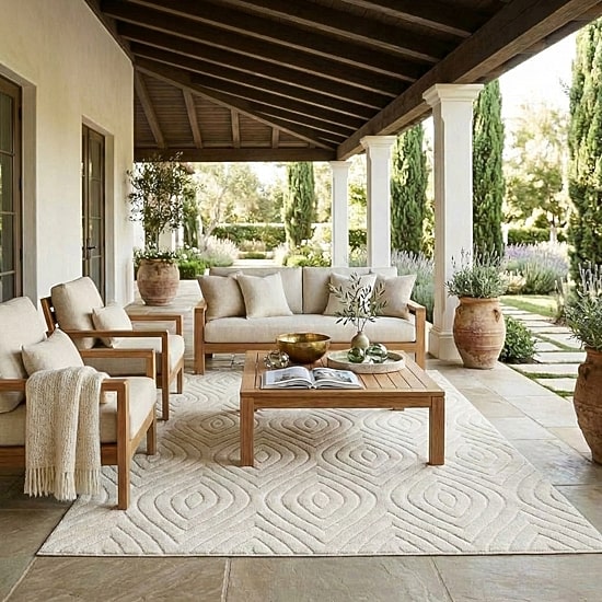 Alina Mich Abstract Indoor Outdoor Rectangular Area Rug