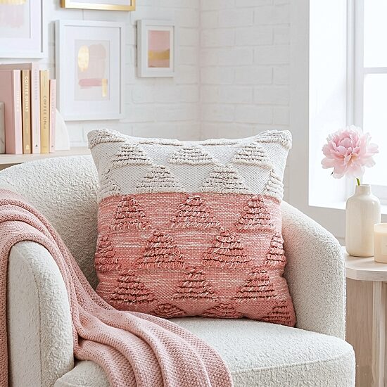 LR Home Ress Geometric Square Throw Pillow
