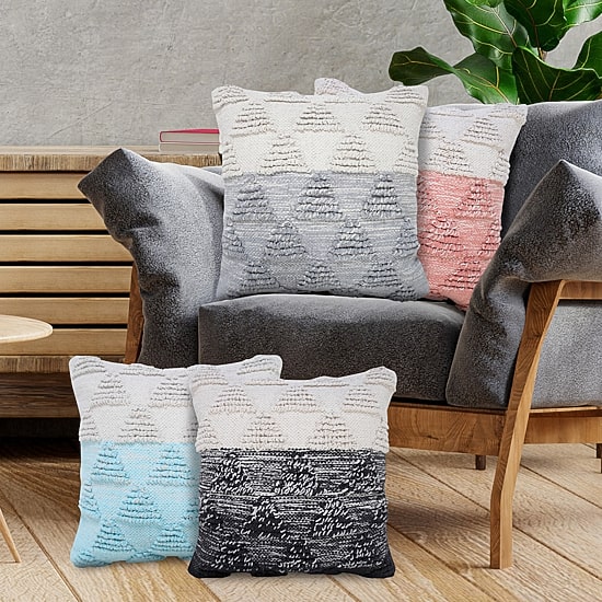 LR Home Ress Geometric Square Throw Pillow