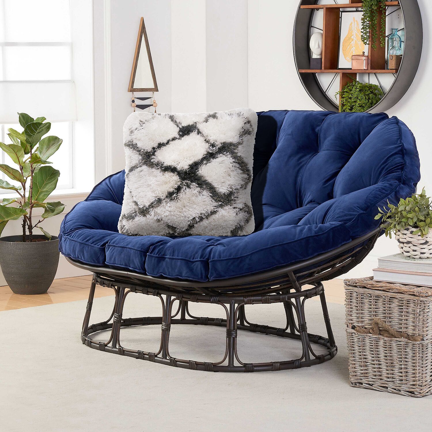 LR Home Jane Geometric Square Throw Pillow