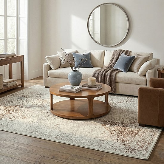 Antoine Fran Bordered Indoor Rectangular Area Rug