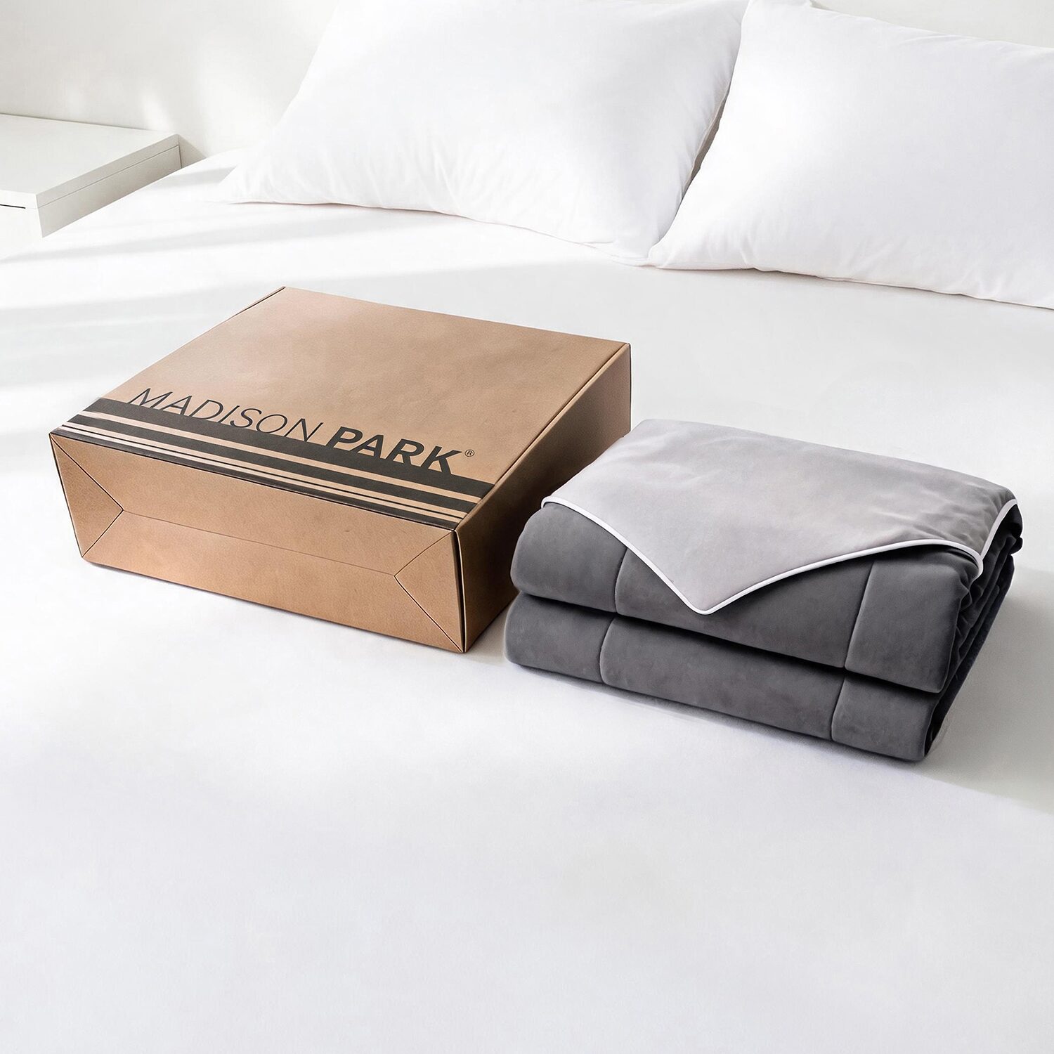 Madison Park Cooling Lightweight Easy Care Down Alternative Comforter