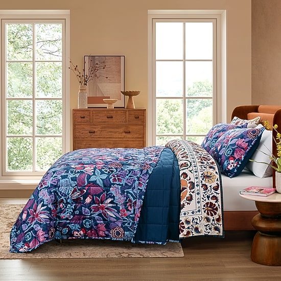 Jenny Martinez Daniella 3-pc. Geometric Reversible Quilt Set