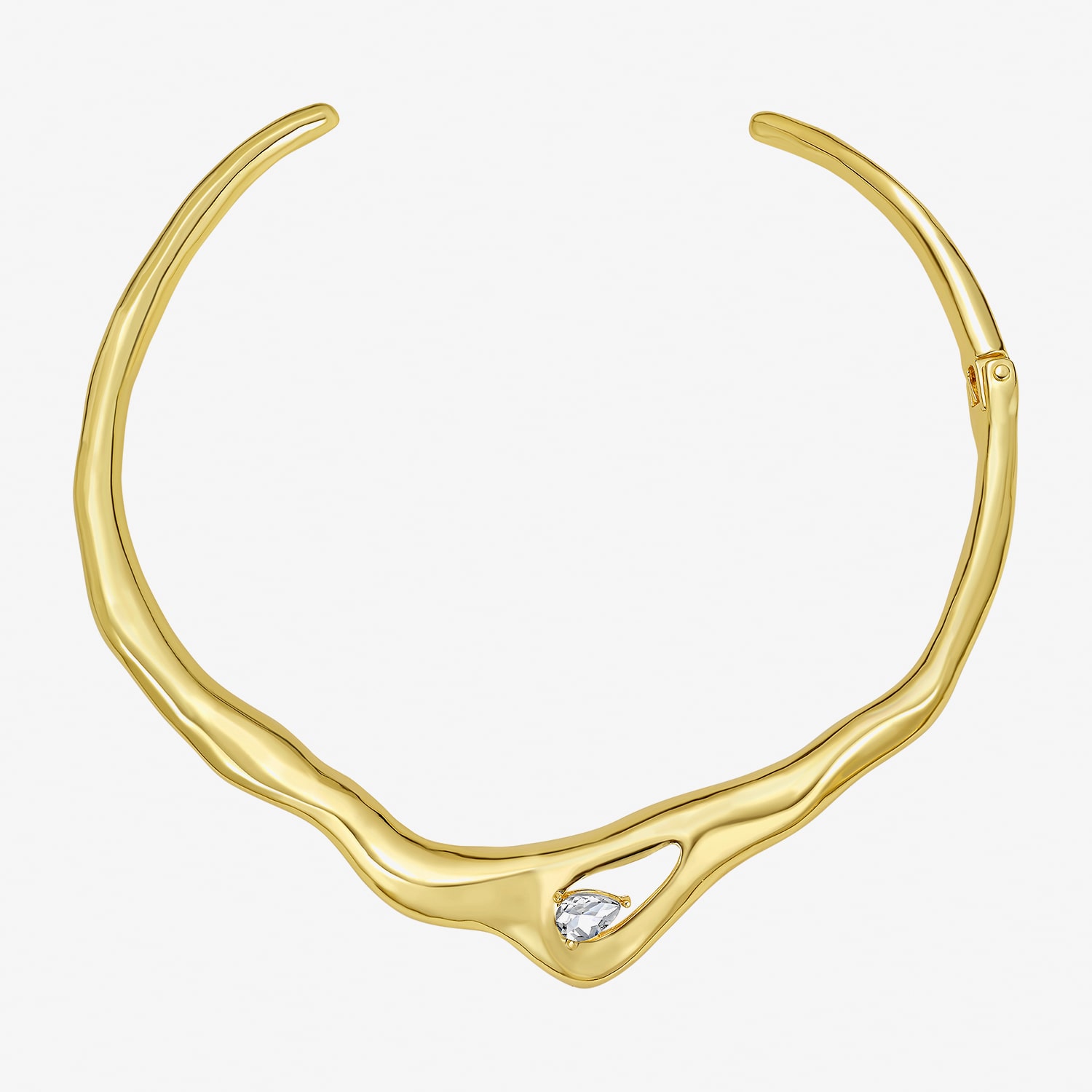 RM Rebecca Minkoff Womens 14K Gold Over Brass Collar Necklace