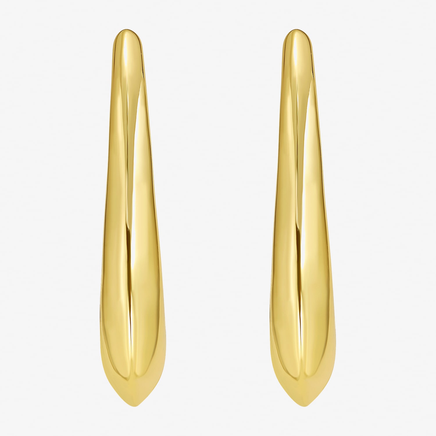 RM Rebecca Minkoff Womens 14K Gold Over Brass 45mm Hoop Earrings