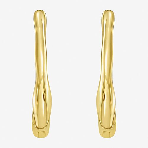 Rm Rebecca Minkoff Womens 14k Gold Over Brass 30mm Hoop Earrings In Yellow