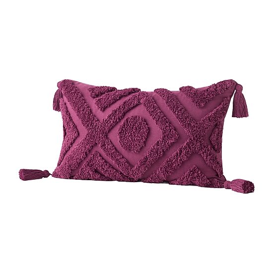 Jenny Martinez Ana Tufted Geo Oblong Throw Pillow
