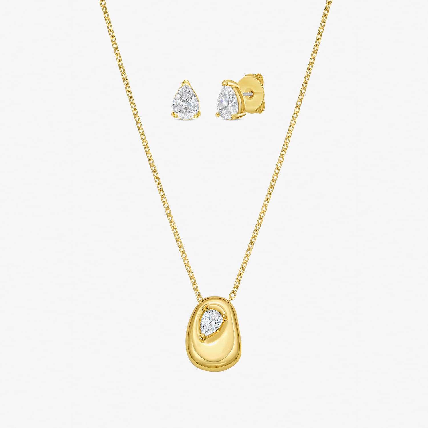 RM Rebecca Minkoff Womens Cubic Zirconia 3-pc. Pendant Necklace Set