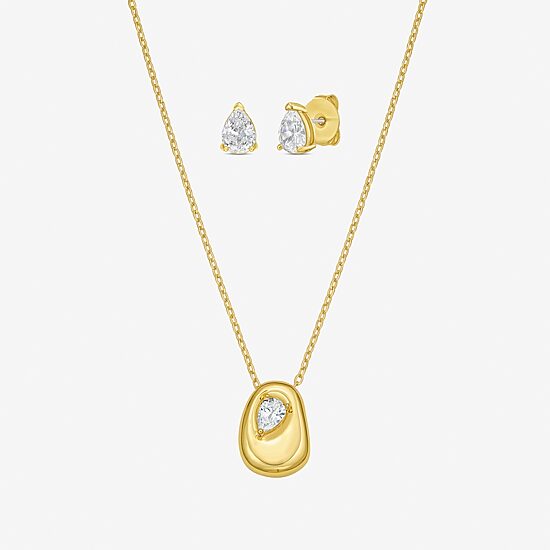 RM Rebecca Minkoff Womens Cubic Zirconia 3-pc. Pendant Necklace Set