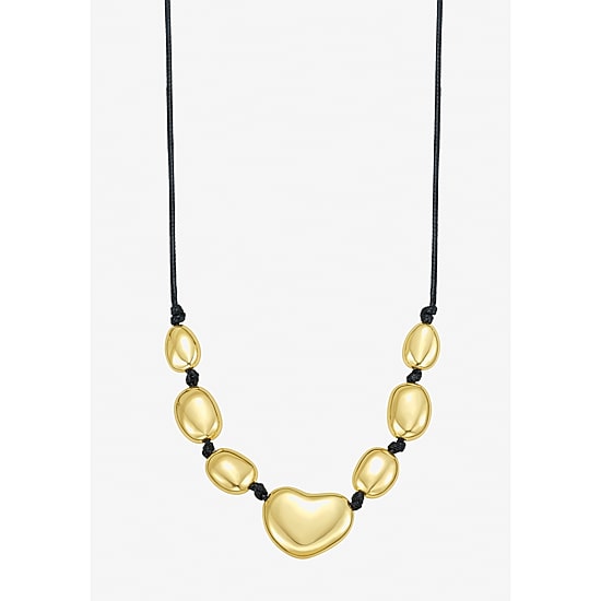 RM Rebecca Minkoff Womens Cubic Zirconia 14K Gold Over Brass Oval 16 1/2 Inch Pendant Necklace