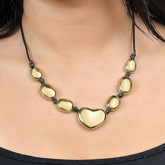 RM Rebecca Minkoff Womens Cubic Zirconia 14K Gold Over Brass Oval 16 1/2 Inch Pendant Necklace