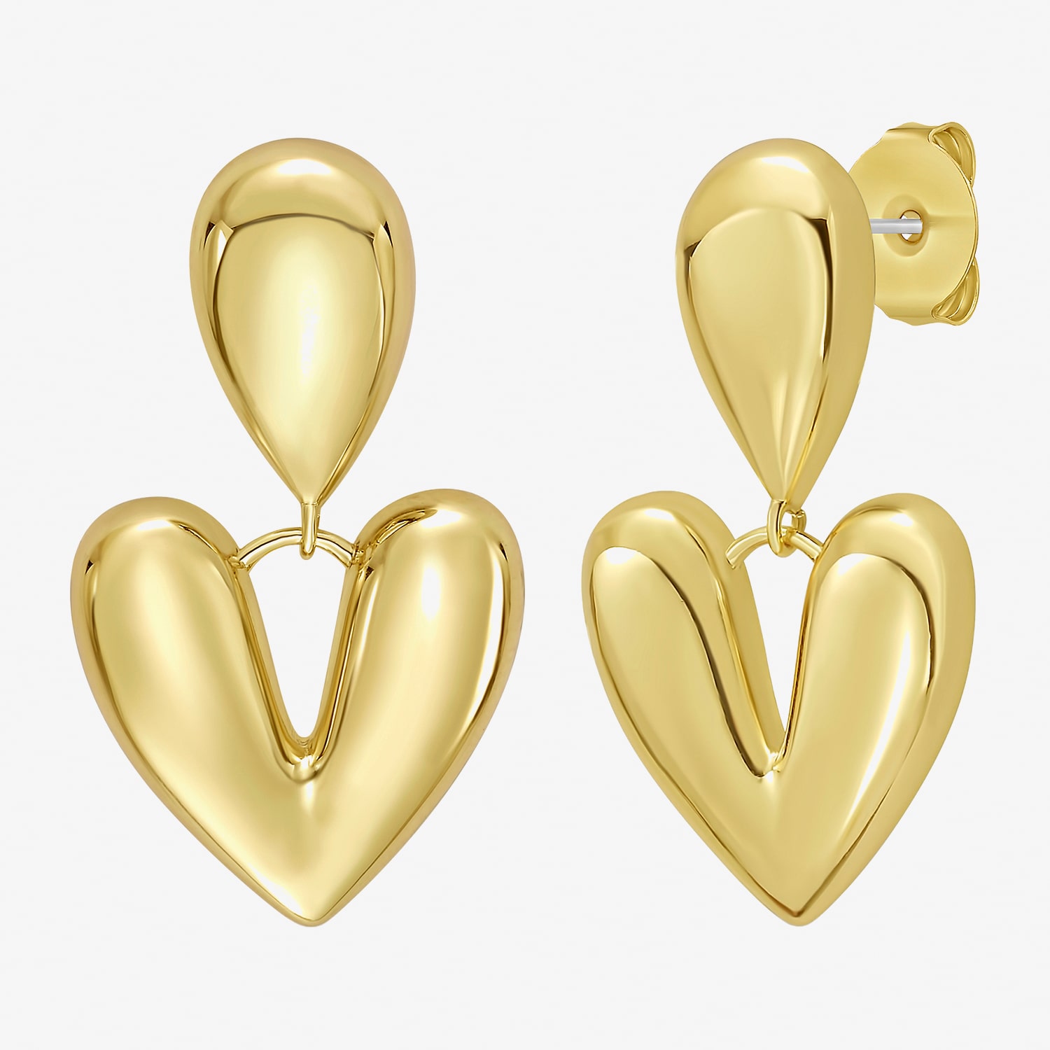RM Rebecca Minkoff Womens 14K Gold Over Brass Drop Earrings