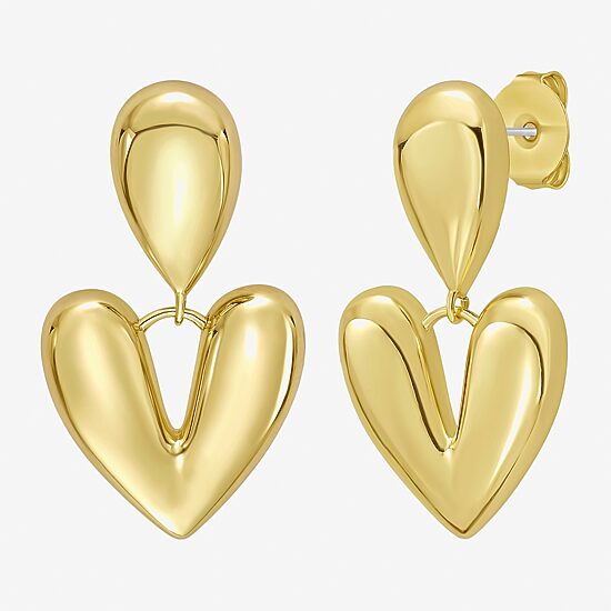 RM Rebecca Minkoff Womens 14K Gold Over Brass Drop Earrings