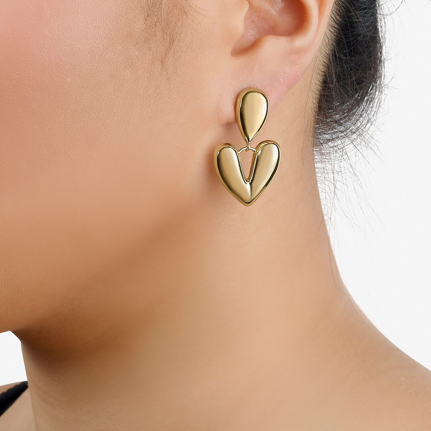 RM Rebecca Minkoff Womens 14K Gold Over Brass Drop Earrings