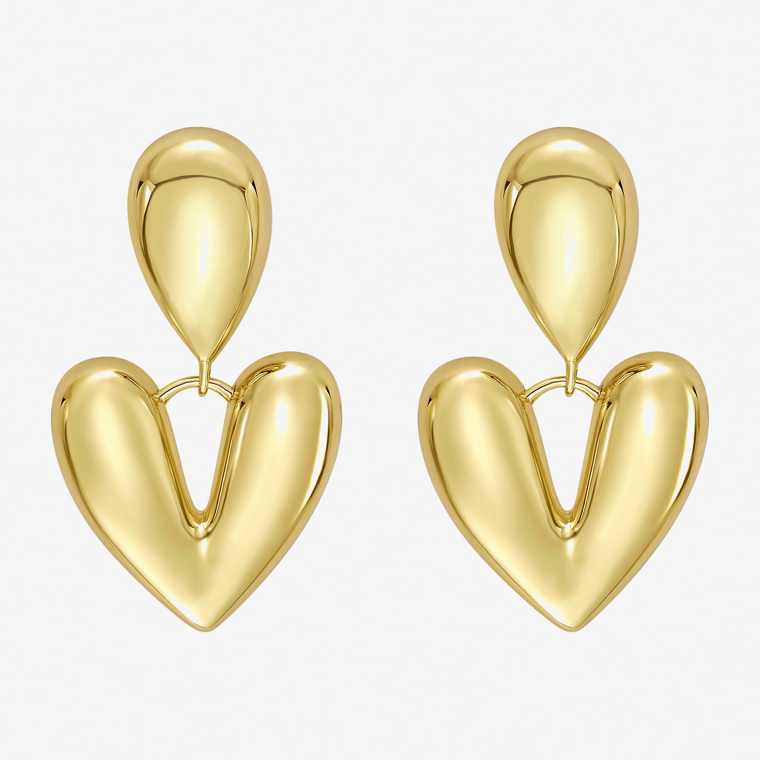 RM Rebecca Minkoff Womens 14K Gold Over Brass Drop Earrings