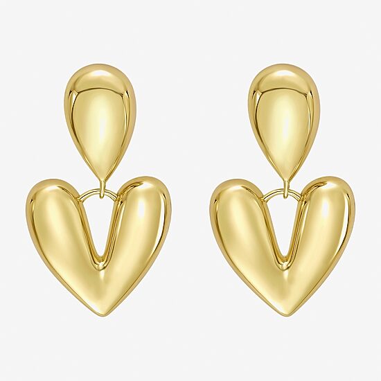RM Rebecca Minkoff Womens 14K Gold Over Brass Drop Earrings