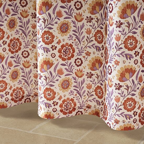 Jenny Martinez Terra Floral Shower Curtain