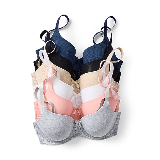 Ambrielle Cotton Full Coverage Underwire Bra