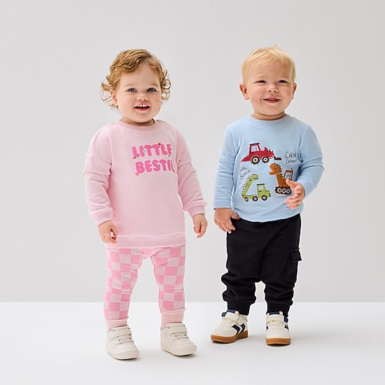 Okie Dokie Baby Girls French Terry 2-pc. Legging Set