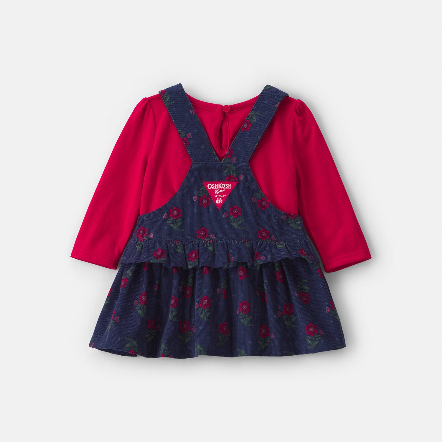 Oshkosh Baby Girls Fitted Floral 2-pc. Dress Set