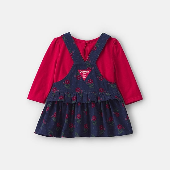 Oshkosh Baby Girls Fitted Floral 2-pc. Dress Set