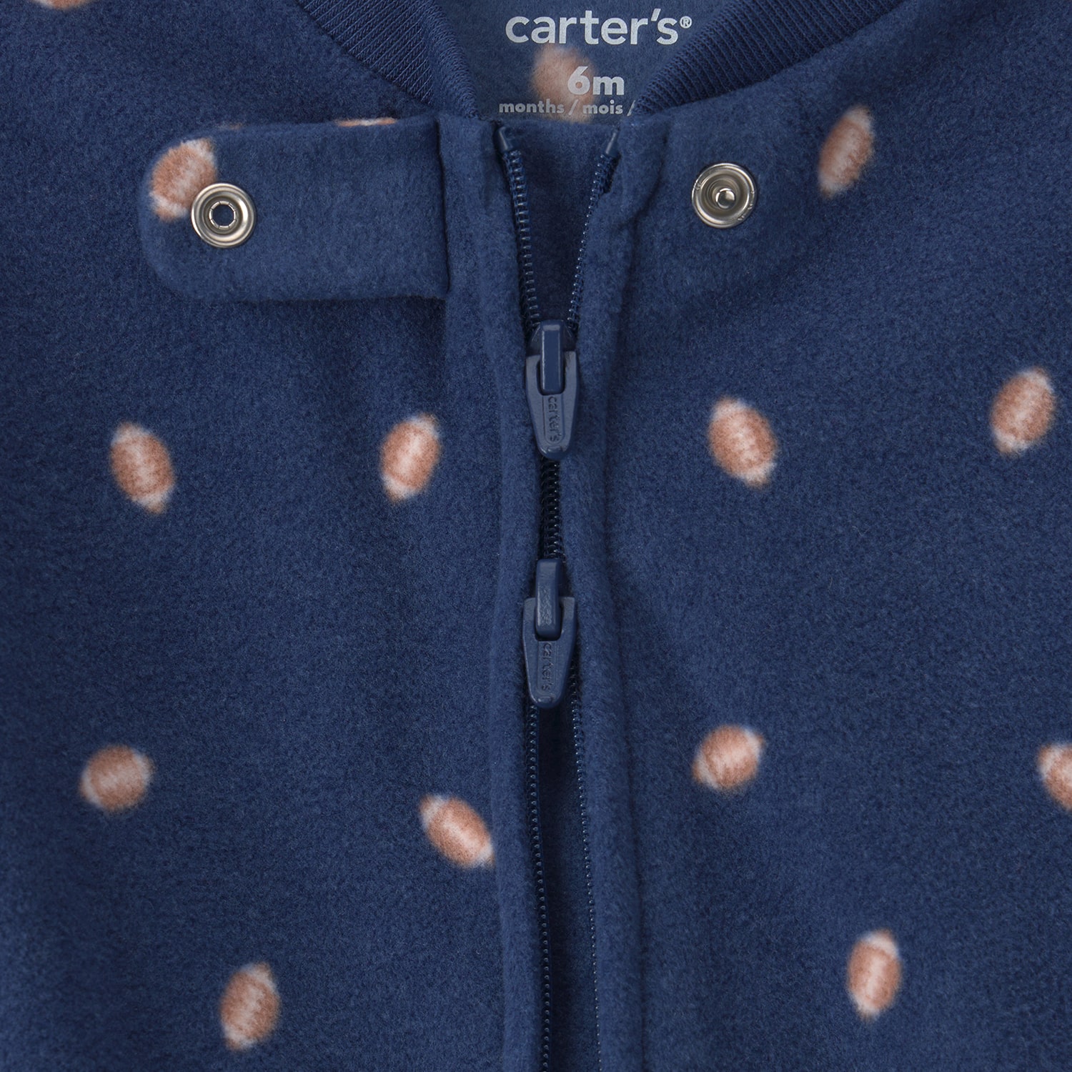 Carter's Microfleece Football Baby Boys Sleep and Play