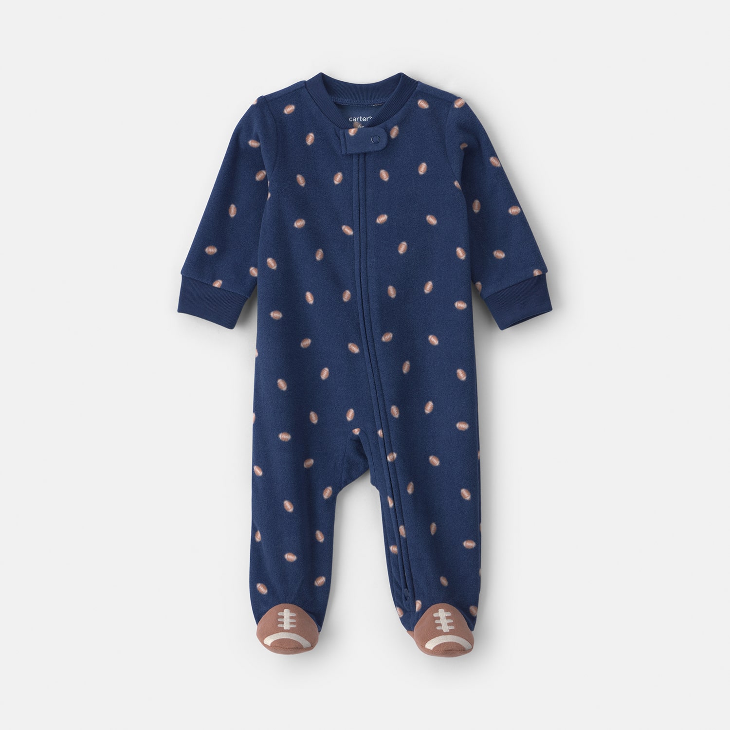 Carter's Microfleece Football Baby Boys Sleep and Play