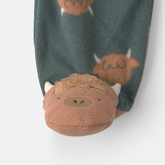 Carter's Microfleece Cow Baby Boys Sleep and Play