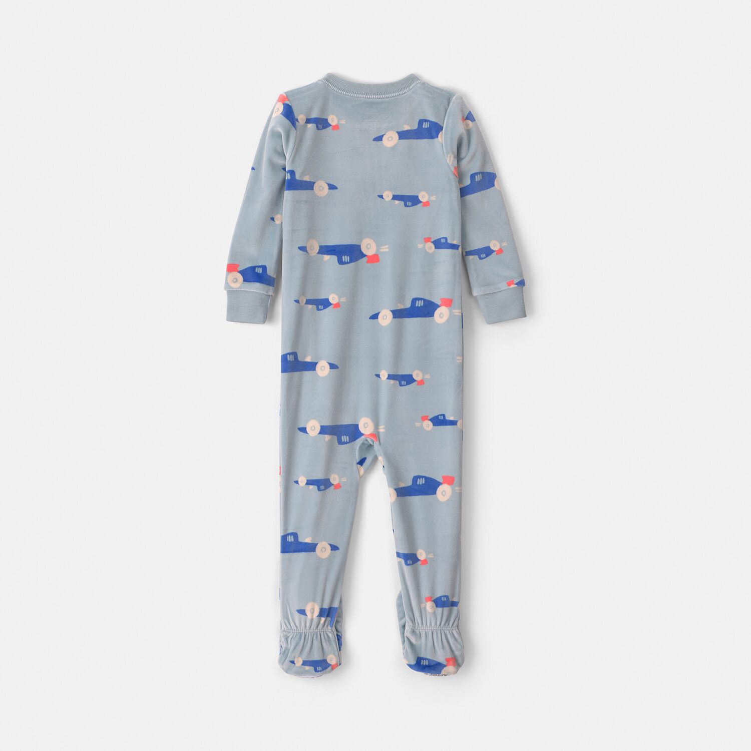 Carter's Dreamplush Baby Boys Footed Crew Neck Long Sleeve One Piece Pajama