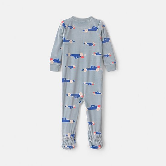 Carter's Dreamplush Baby Boys Footed Crew Neck Long Sleeve One Piece Pajama